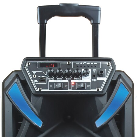 Naxa Sound Pro 12-Inch 4,000-Watt Portable Bluetooth Speaker with Disco Light and Microphone NDS-1236